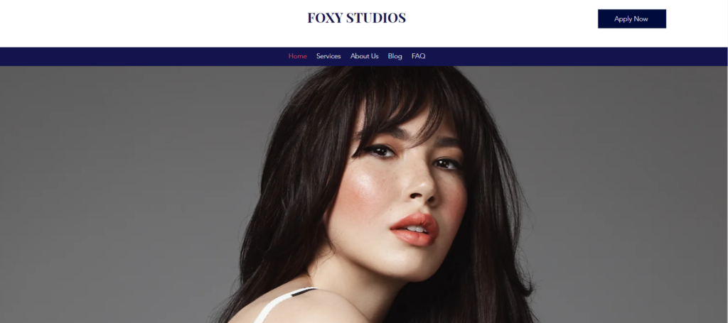 Foxy Studios homepage